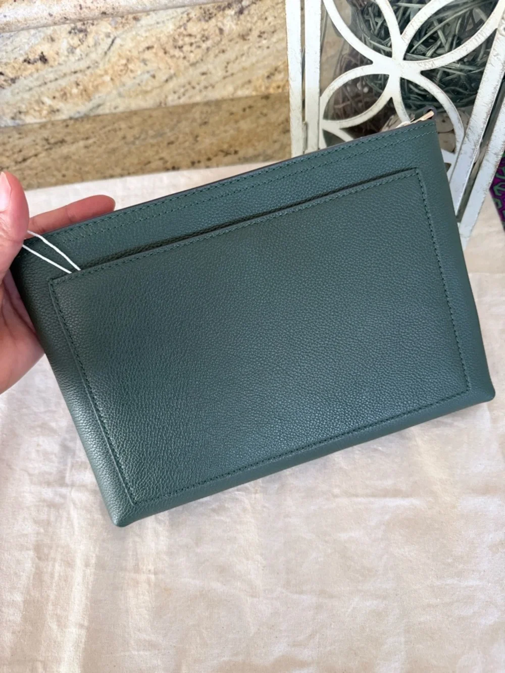New tory Burch Blake Swingpack With Matching Wallet In Basil Color